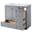 Meuble-lavabo autoportant de style Shaker de 36 pouces avec lavabo Shonteria-728640029
