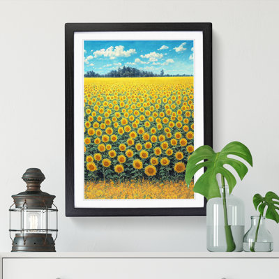 Sunflower Field - Framed Print