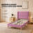 Eriksay Low Profile Upholstered Platform Bed with Wingback Headboard-1653282085-1683457356