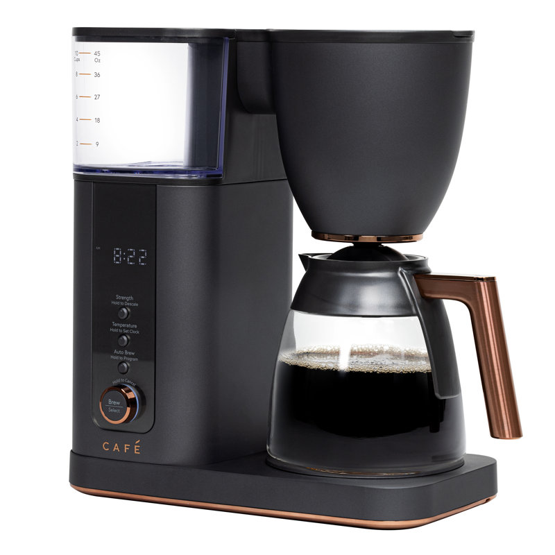 Café 10-Cup Specialty Drip Coffee Maker with Glass Carafe, Matte Black