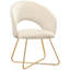 Fauteuil demi-tonneau en velours-87082133