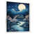 White Canvas Floater Framed