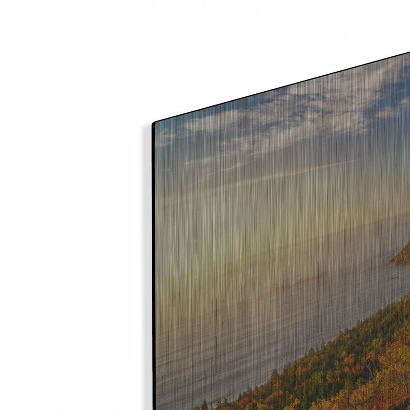 Highland Dunes «Autumn Morning On Gorham Mountain» par Rick Berk, mur en métal, H 24 po x l 36 po