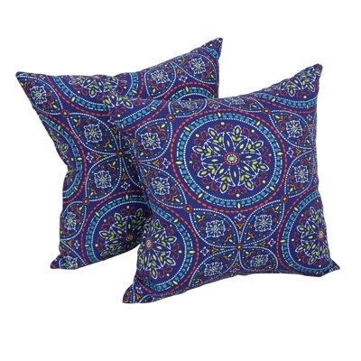 Outdoor Cushion Collection Indoor/Outdoor Floral Throw Pillow