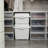 Like-it Plastic Storage Box Bin Gray Shallow Durable Organizer for Outdoor and Garage-106884497-106884496
