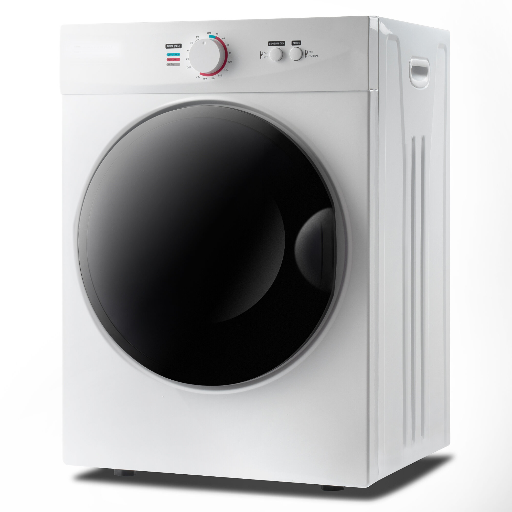 Compact 1.5 cu. ft. Electric Dryer in White