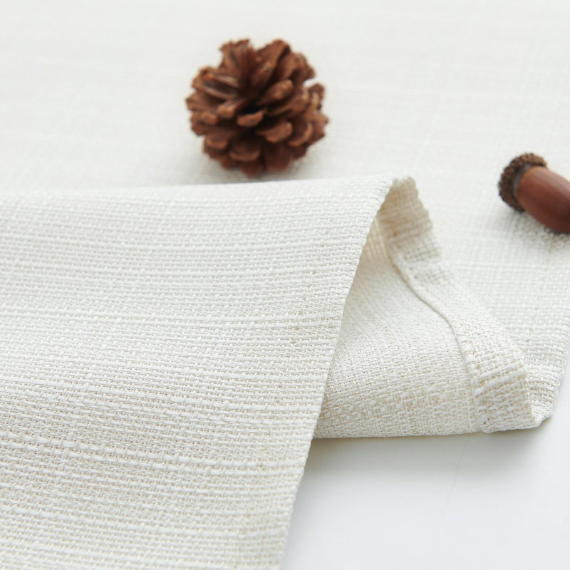 Rideaux de cuisine en lin, 28" W x 36" L, Ivory