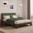 Premium Pine Wood Bed Frame,Bed Frame With Headboard Included,Mid Century Modern Bed-103396880-103396894