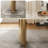 Wakenda 78.7" Modern Rectangular Sintered Stone Dining Table With Stainless Steel Base-38223442-54283286