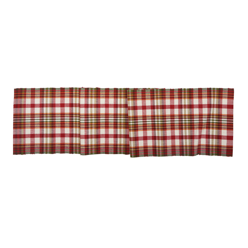 Hecker Abingdon Fall Plaid Cotton Table Runner