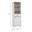 1-Drawer 3-Shelf Linen Cabinet-915434383