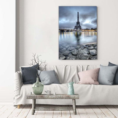 Eiffel Tower Paris - Wrapped Canvas Print