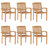 Teak Patio Chair with Cushions-491462422