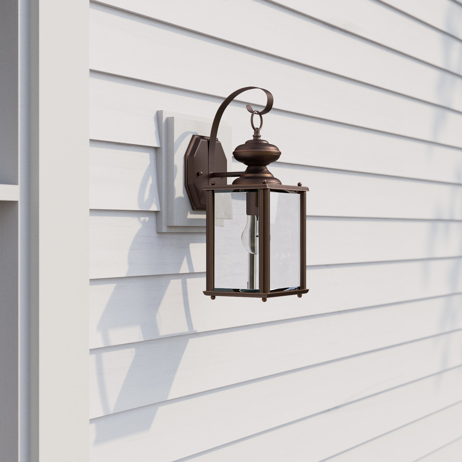 Tiernan Single Light Outdoor Wall Light, Antique Bronze