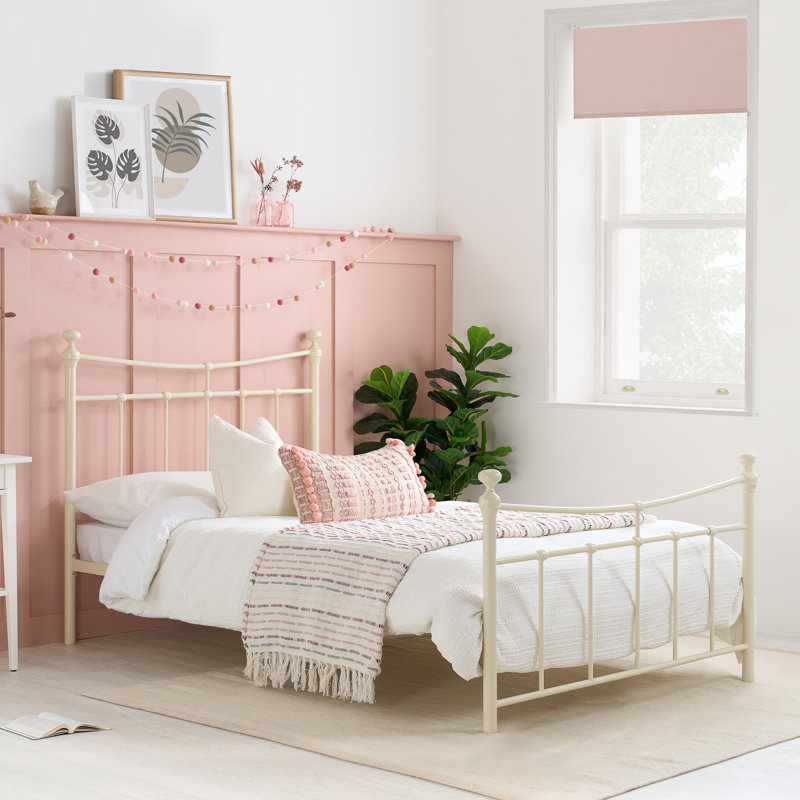 Hayler Bed Frame, Cream, Single (3')