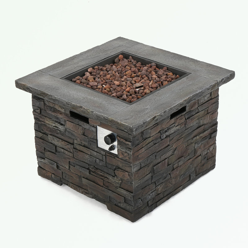 Square Fireplace with a built-in space