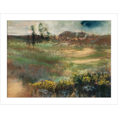 Edgar Degas's Landscape With Smokestacks Print