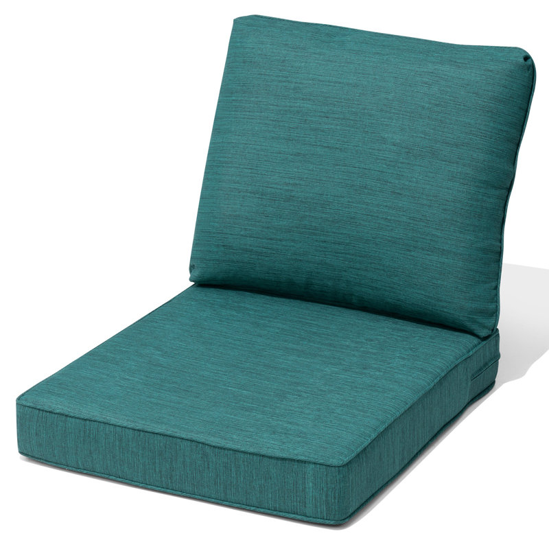 Ensemble de coussins d'extérieur à assise profonde, Malachite, 1