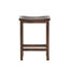 De 2 tabourets de comptoir d'extérieur en bois, brun. Look rustique partout. Intempéries, aucun assemblage requis. L 17,76 po x P 12,72 po x H 23,71 po. Tabouret brun de fabrication robuste. Conçu pour tous les espaces. Requis. Structure