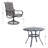 Leonard 4 - Person Patio Dining Set Umbrella Hole Included Round Table
