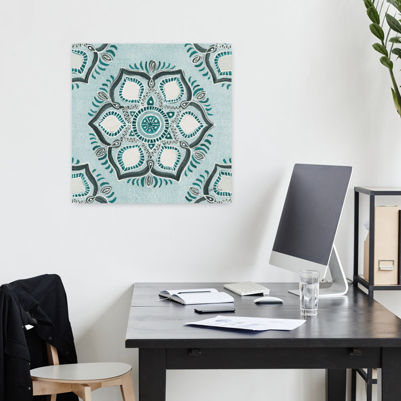 Étoile Mandala IV, art floral, H 18 po x l 18 po