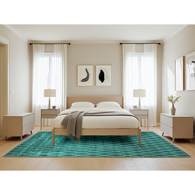 Jaterria Performance Geometric Indoor Rug, Rectangle 5' x 8'