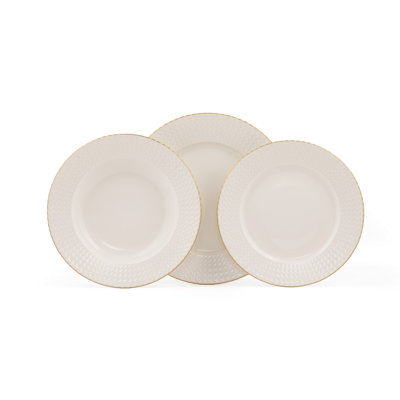 Ashwaq Dinnerware Set 18 Piece - Service for 6