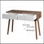 Table d'entrée avec 2 tiroirs à panneaux sculptés, console avec espace de rangement et pieds en bois, table de canapé derrière le canapé pour le couloir, salon, couleur naturelle-118038430
