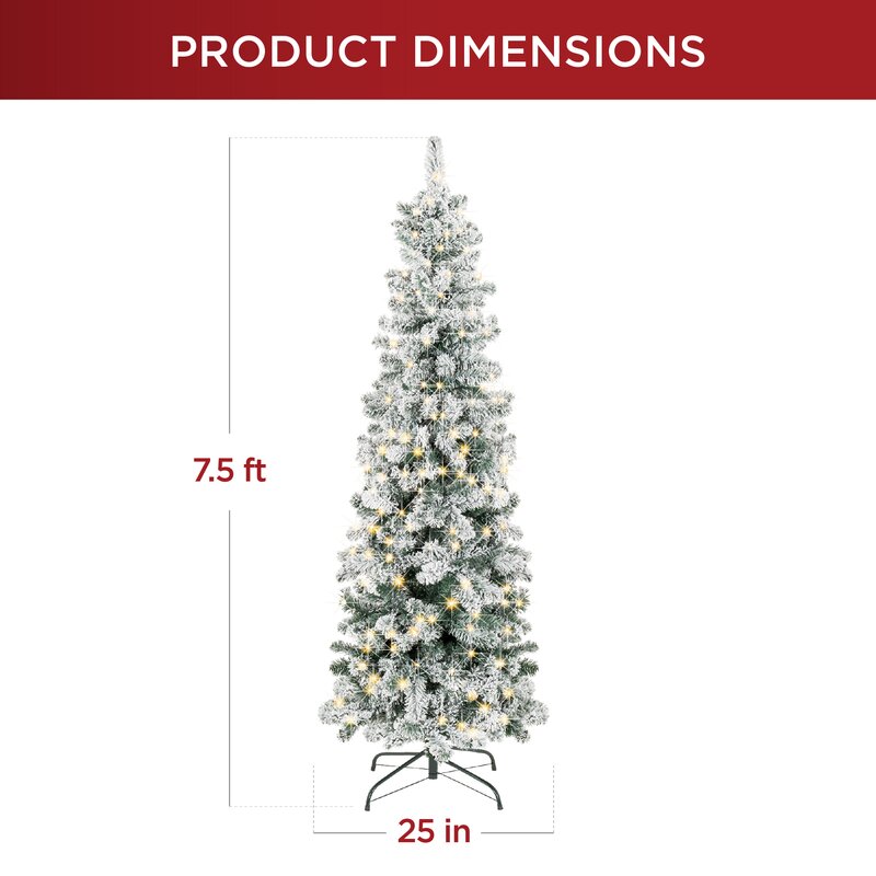 The Holiday Aisle® Lighted Pine Christmas Tree & Reviews | Wayfair