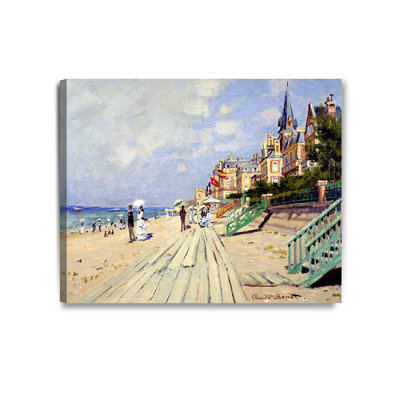 " The Beach At Trouville " by Claude Monet