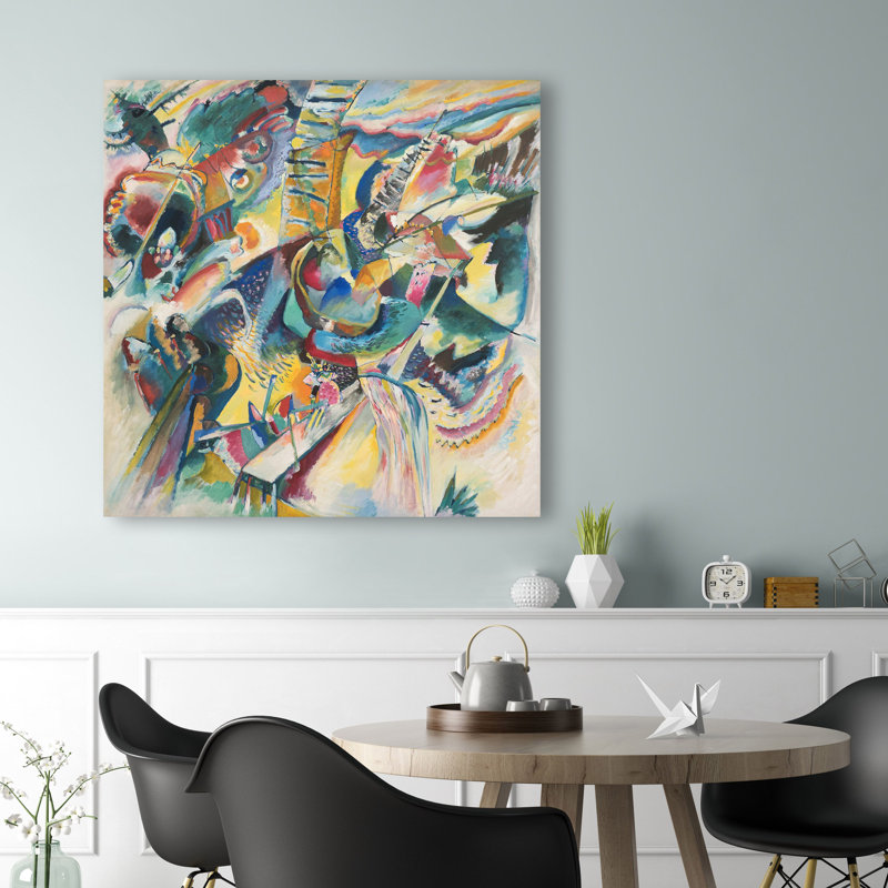 Improvisation Klamm by Wassily Kandinsky - 1 Piece Wrapped Canvas Wall Art, 90cm H x 90cm W x 4cm D