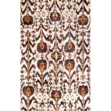 Rumi Abstract Hand-Knotted Silk Brown/Red/Yellow/Beige Area Rug