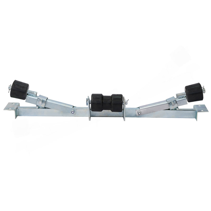 Support de fond de remorque de bateau avec roulettes de quille, capacité de 1102 lb, H 6,69 po x l 35,43 po x P 2,8 po