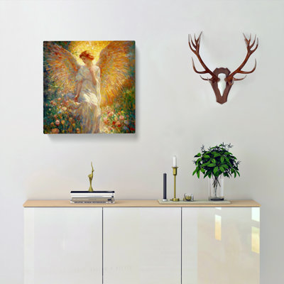 Angel Neo-Impressionism - Wrapped Canvas - Framed Print
