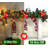 6FT Pre-Lit Christmas Garland with 50 LED Lights – Battery Operated, Timer Function, 8 Modes