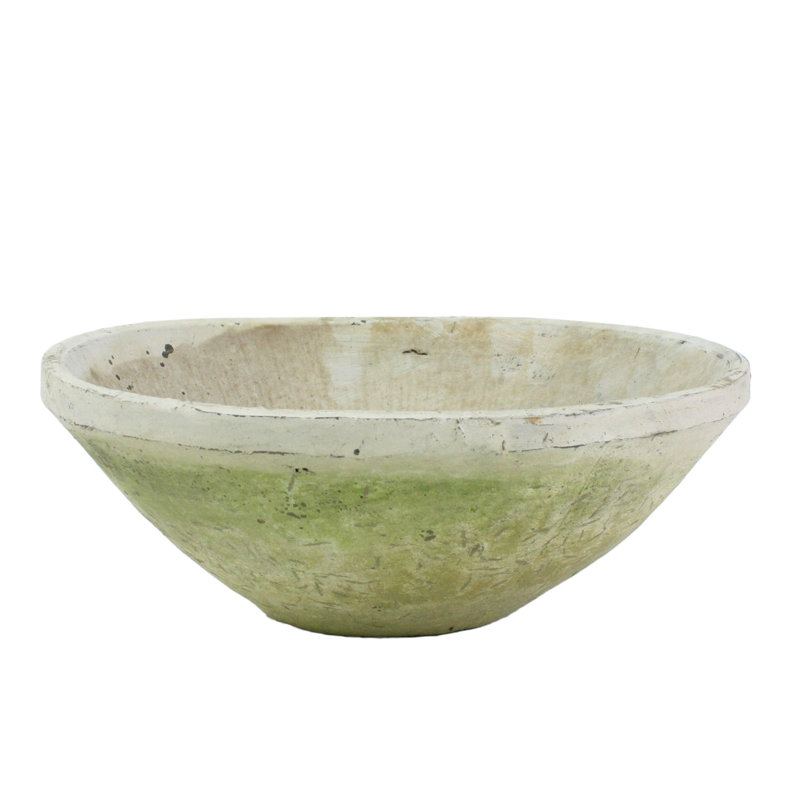 Alnwick Pot Planter, Whitestone, 3.25" H x 10" W x 10" D