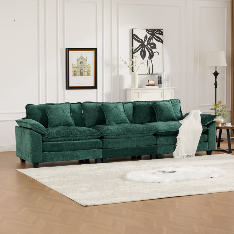 Canapé modulaire en chenille Comfy
