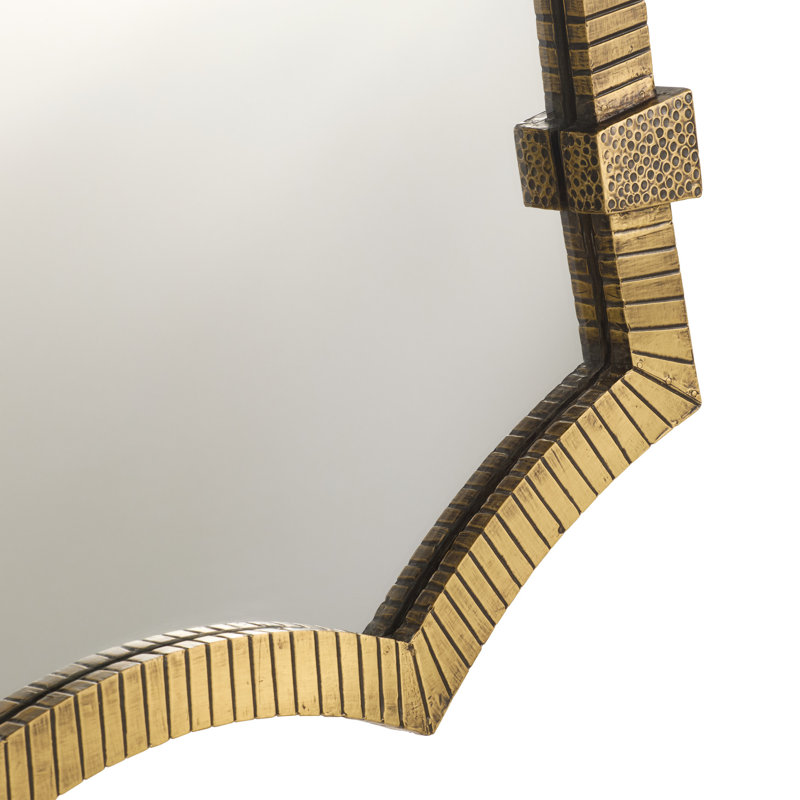 Monty Brass Framed Wall Mirror