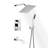 SUMERAIN Tub and Shower System, Shower Faucet with Waterfall Tub Spout,  Anti-scalding Pressure Balance Valve, Chrome-122089597