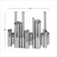 Vase argenté en acier inoxydable