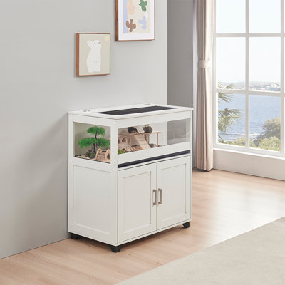 Lizard Enclosure Unipaws 95 Gallon Reptile Tank, Large Black