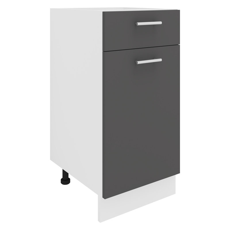 Sajana 82Cm H x 40Cm W x 46Cm D Manufactured Wood Standard Base Cabinet, White/Anthracite