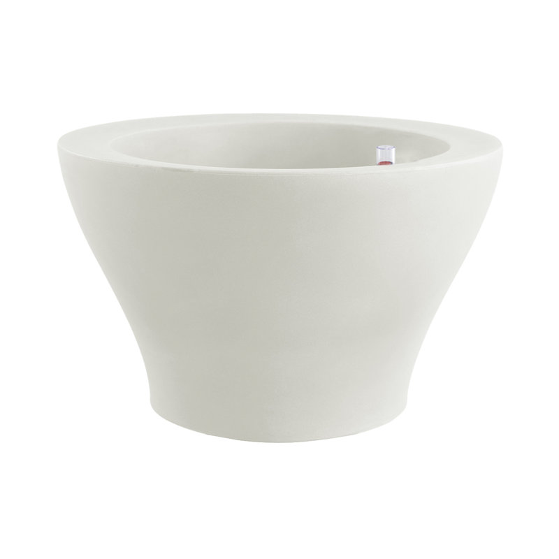 Centro Resin Pot Planter, Ice, 29.5" H x 47.25" W x 47.25" D