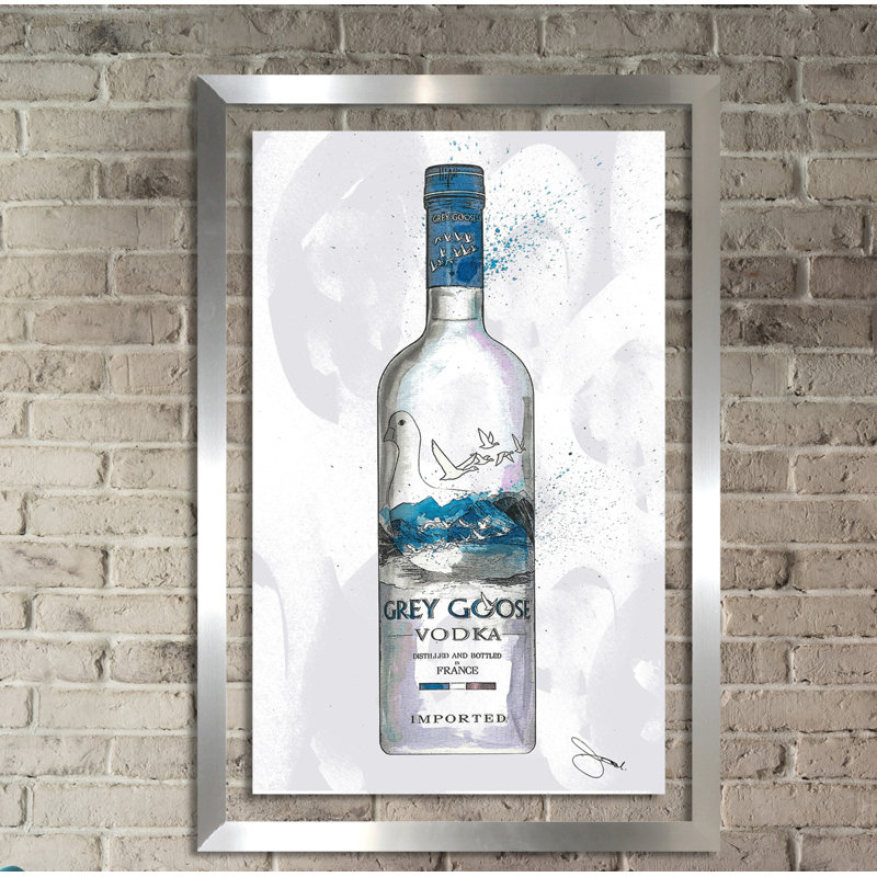 «Follow the Goose», reproduction d'impression sur toile, H 39,5 po x l 27,5 po x P 0,75 po, Acrylique avec cadre argent