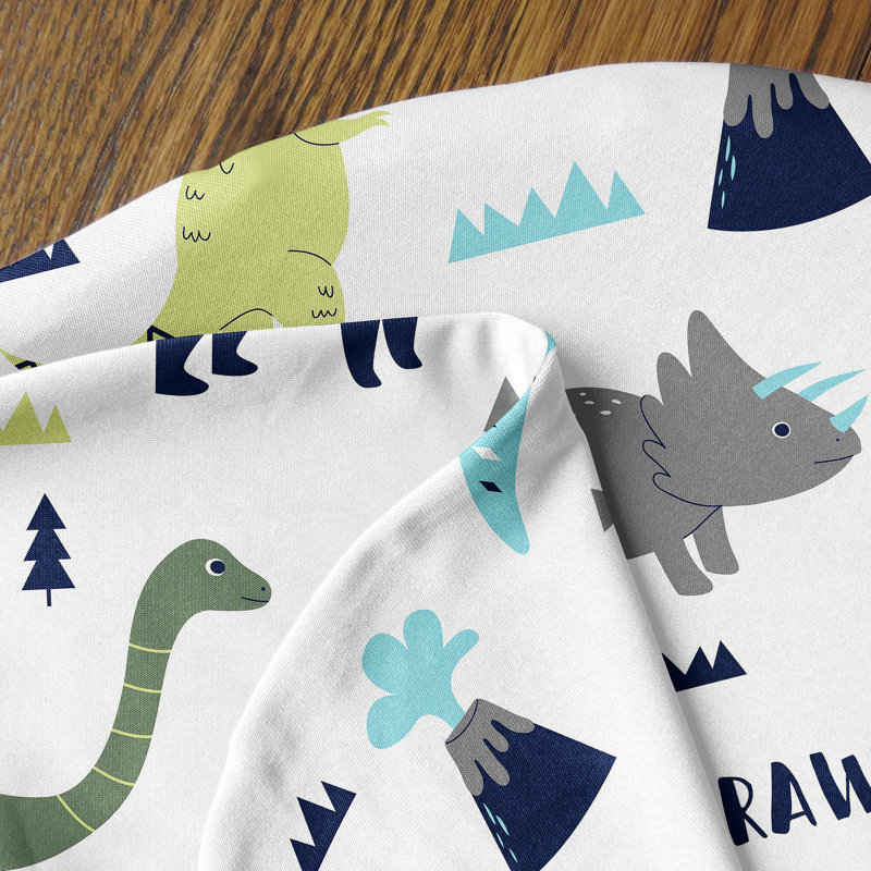 Ensemble de sac de couchage bleu et vert Mod Dinosaur