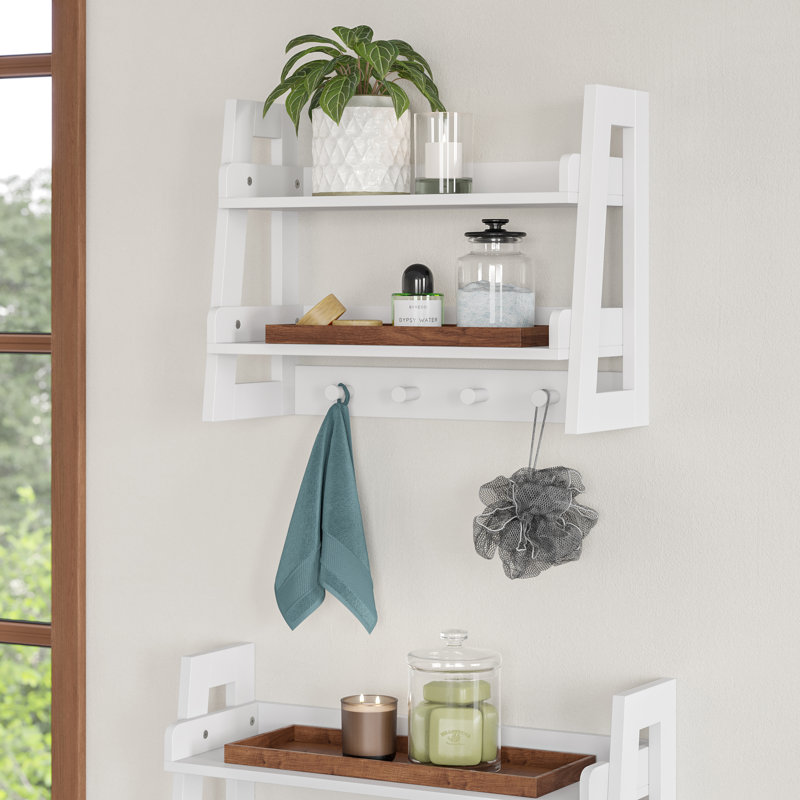 Kokeeta Wall Mounted Required Bathroom Shelves