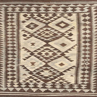 Tapis contemporain beige / brun