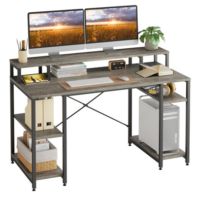 Kinslee 55inch Computer Desk with Monitor Stand