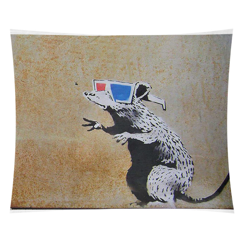 Polyester Tapestry, 88" H x 104" W x 1" D