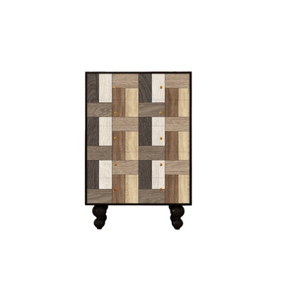 Modern Five Drawer Wooden  Storage Chest